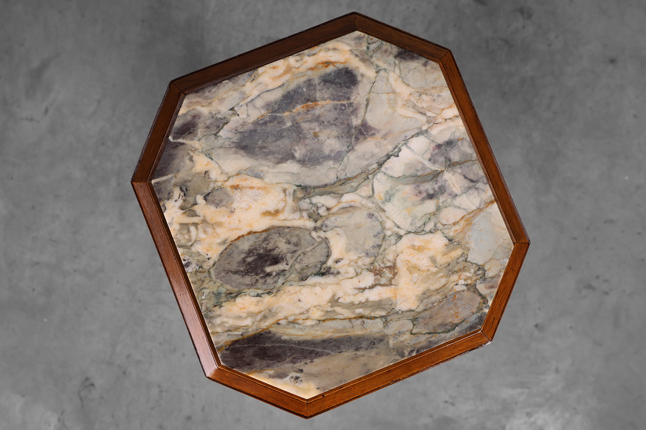 Oak & Marble large Art Deco pedestal, France 1920sthumbnail